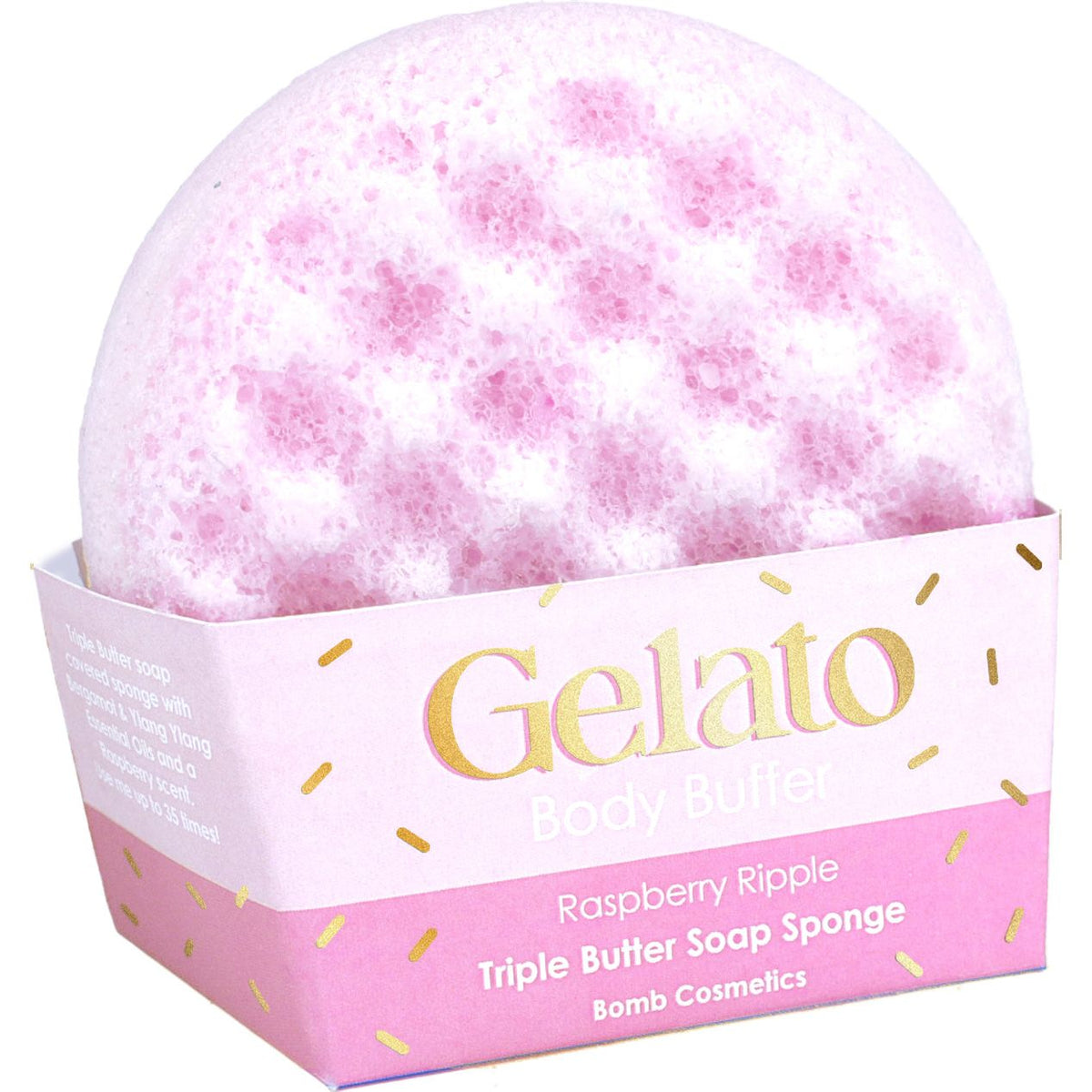 Raspberry Ripple Gelato Body Buffer Case 4 – Bomb Cosmetics B2B UK